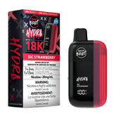 Sic Strawberry Iced Flavour Beast Hydra 18K Disposable Vape